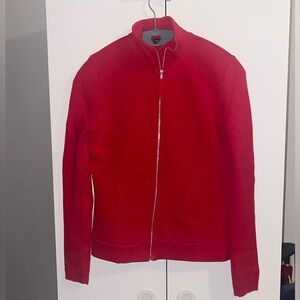 Gap Stretch Zip Up Sweater - size XS - Red